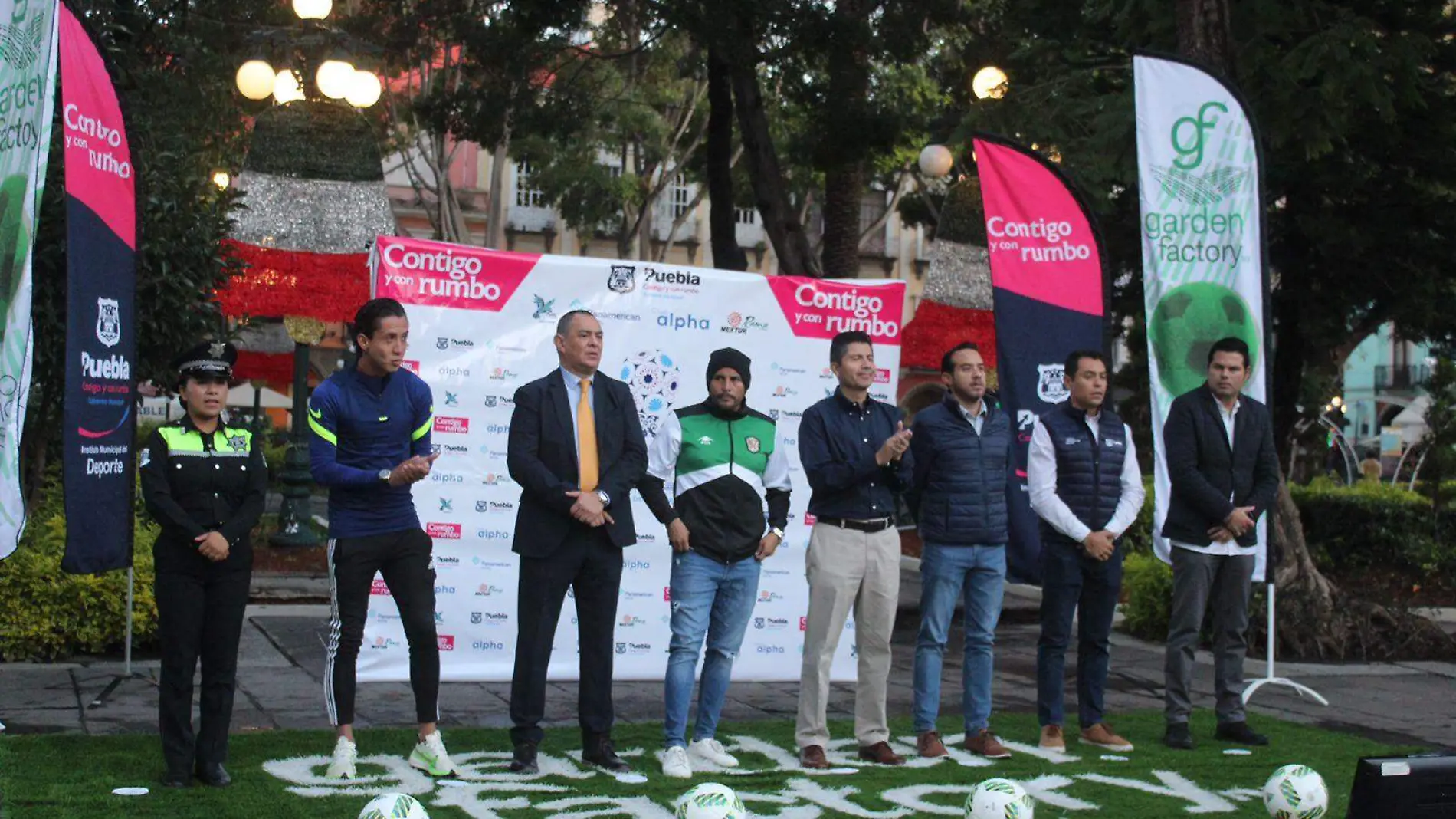 Presentacion torneo Fut 7 en Puebla